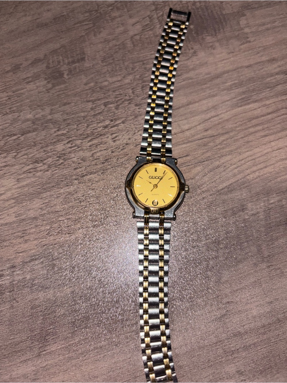 Gucci Gold Dial Two-Tone Bracelet Watch